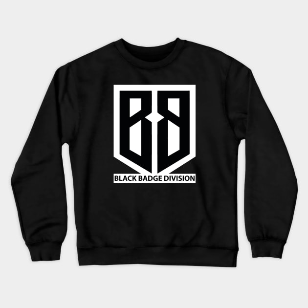 Black Badge Division Crewneck Sweatshirt by pasnthroo